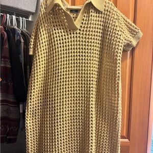 Dressed in LALA Tan Midi Dress